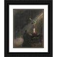 thumbnail image 1 of Cyrus Cincinatto Cuneo 15x18 Black Ornate Wood Framed Double Matted Museum Art Print Titled - The Acrobat, 1 of 5