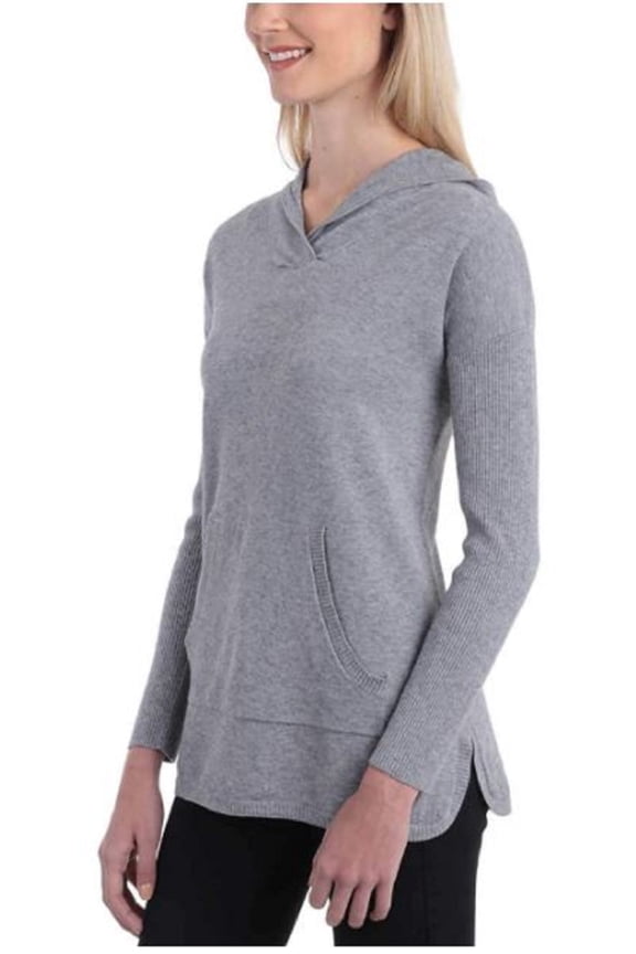 Ladies' Pullover Hoodie (M, Medium Grey)