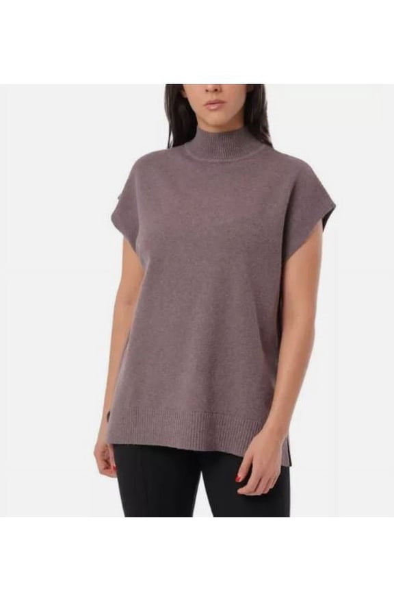 Ladies' Sleeveless Tunic Sweater, Iced Coffee XL