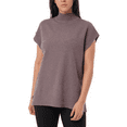 thumbnail image 1 of Cyrus Womens' Sleeveless Tunic Sweater (Brown, Large), 1 of 2