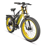 Cyrusher Full Suspension Fat E-bike 750W 48V/17Ah Electric Bicycle 26" XF900 US