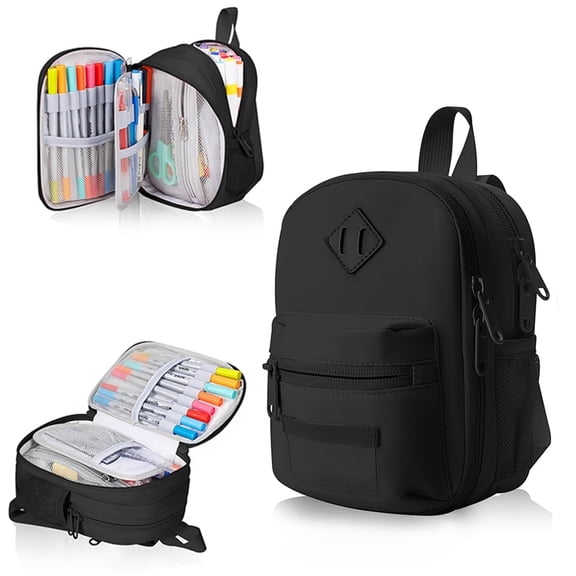 Cysiyu Pencil Case, Large Capacity Pencil Pouch Backpack Style, Pencil Box for Students Elementary School Supplies