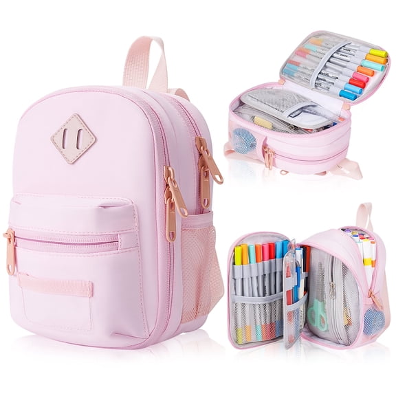 Cysiyu Pencil Case, Large Capacity Pencil Pouch Backpack Style, Pencil Box for Students Elementary School Supplies