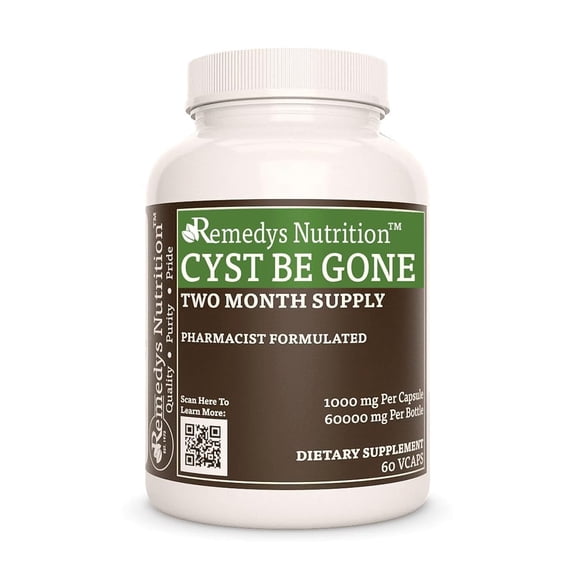 Cyst Be Gone | 1,000 mg, 60 Vegan Capsules Herbal Dietary Supplement