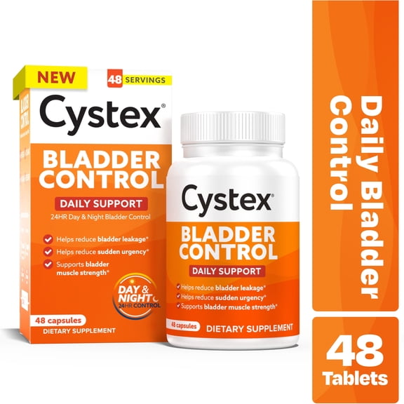 Cystex Bladder Control Supplement for Women 48 Capsules