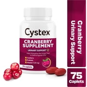 Cystex Cranberry Urinary Health Supplement, 75 Caplets