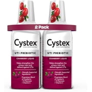 Cystex Cranberry Prebiotic Supplement for UTI Prevention & Urinary Health, 2 Pack
