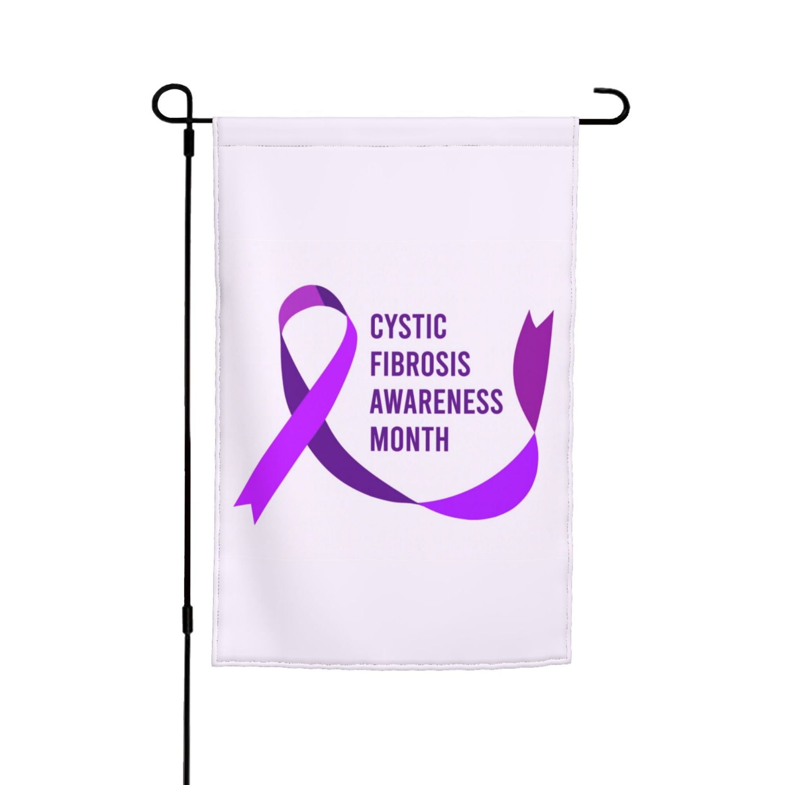 Cystic Fibrosis Awareness Month Purmpile Ribbon Garden Flags 12x18 Inch ...