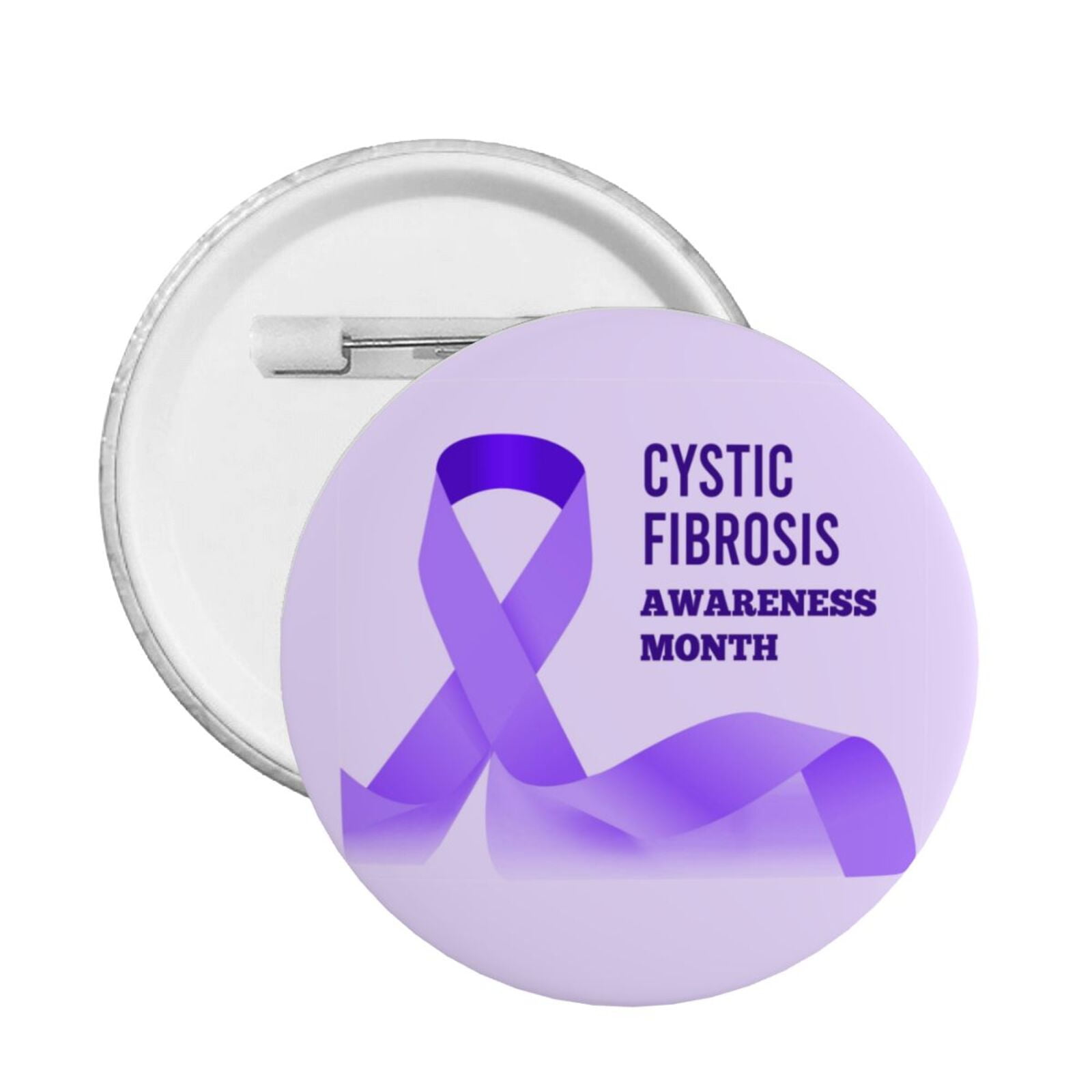 Cystic Fibrosis Awareness Month Round Button Badges for Backpacks Funny ...