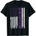 thumbnail image 1 of Cystic Fibrosis Awareness Purple Ribbon T-Shirt, 1 of 4