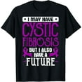 thumbnail image 1 of Cystic Fibrosis Tee - Purple Awareness Ribbon, 1 of 4