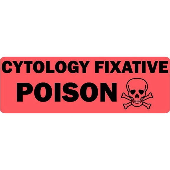 'Cytology Fixative Poison' Medical Labels
