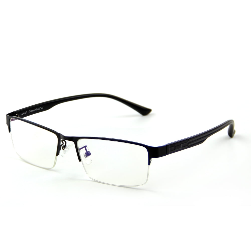 Clearance Sale] Cyxus Anti Blue Light Blocking Eyeglasses Computer Glasses  TR90 Frame Lightweight Retro Round Glasses Anti Eye Fatigue Headache Eyeglasses  8010