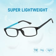 Cyxus Blue Light Blocking Glasses TR90 Light Computer Glasses Radiation Protection Eyewear （Blue&Black）