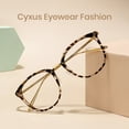 thumbnail image 1 of Cyxus Blue Light Glasses For Women Light Blue Light Blocking Eyeglasses Round Cat Eyes Computer Eyewear Anti Eye Strain Glasses （Leopard）, 1 of 11