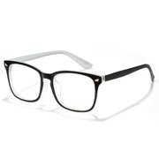 Cyxus Blue Light Glasses for Men Women Lightweight Square Frame Computer Gaming Glasses Relieve Digital Headache Eye Strain Outer Black&Inner Crystal