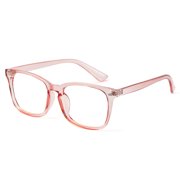 Cyxus Blue Light Glasses for Men Women Lightweight Square Frame Computer Gaming Glasses Relieve Digital Headache Eye Strain 8082T17 Pink
