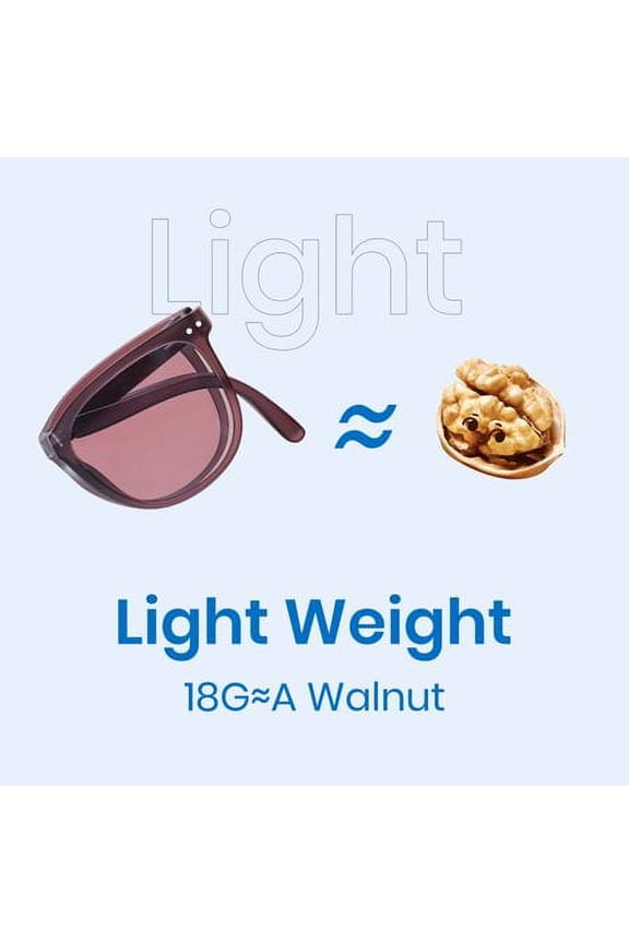 Folding Sunglasses For Women Men(easy to carry) Lightweight TR90 Polarized Sunglasses UV400 Protection Anti Glare(Purple)