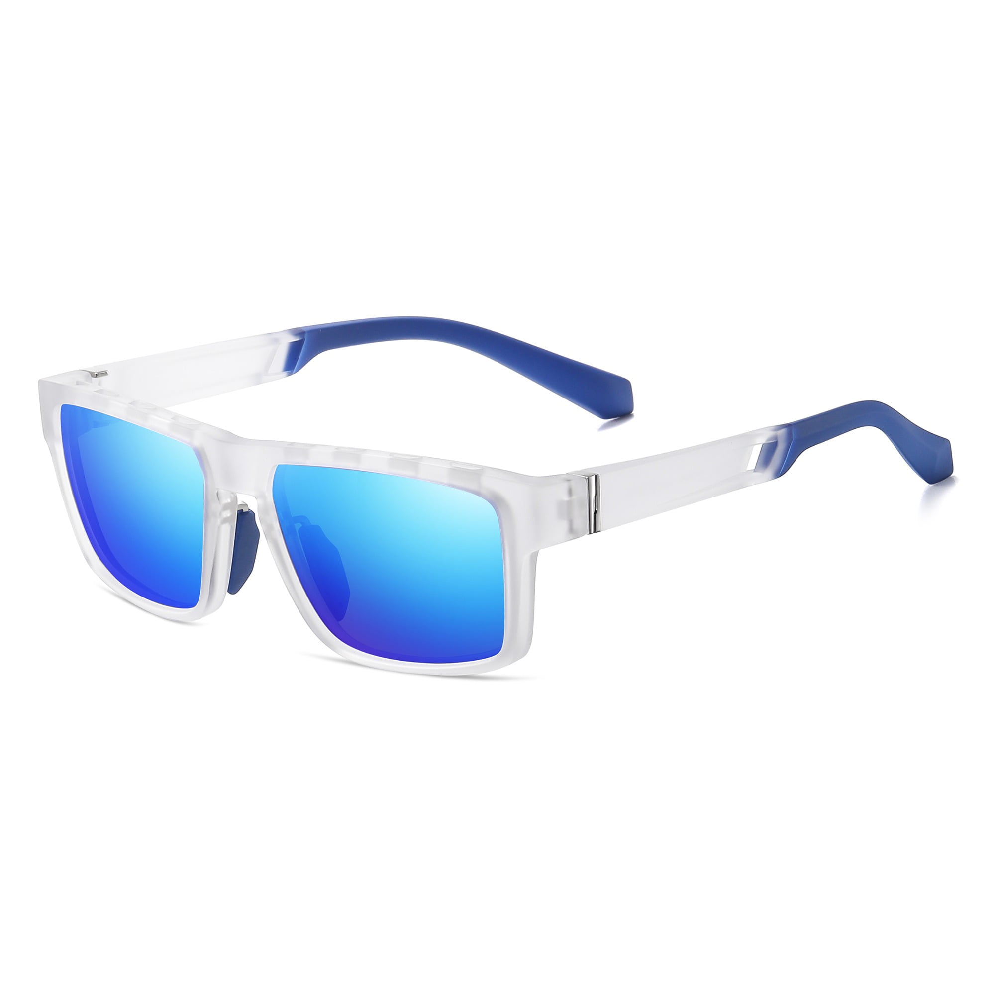 Cyxus Sports Sunglasses for Men Women Polarized Lens UV Protection Running Cycling Fishing Golf Driving Shades Sunglasses (Blue)