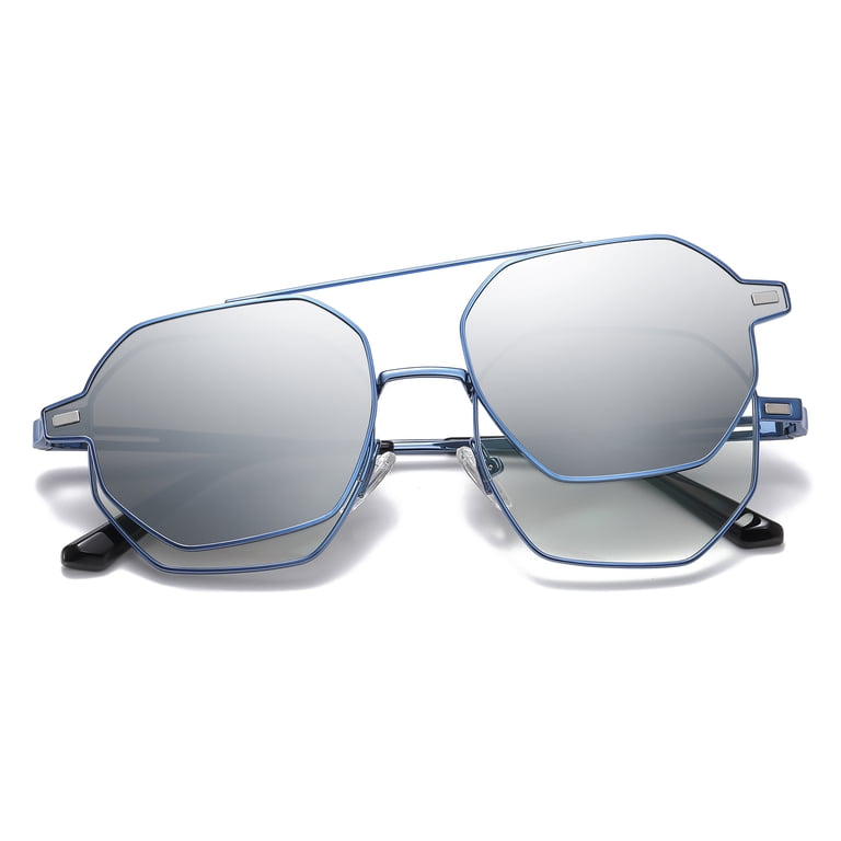 Cyxus Square Polarized Sunglasses for Men and Women Polygon  display picture 2
