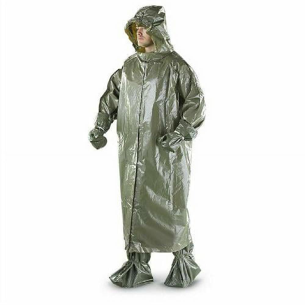 Czech Army Military New Surplus Chemical Suit Poncho Boot/Leggings Hood  Gloves - Walmart.com, image size:1000x1000