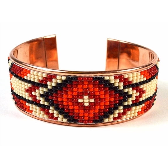 Czech Beaded Copper bracelet | Trending Now