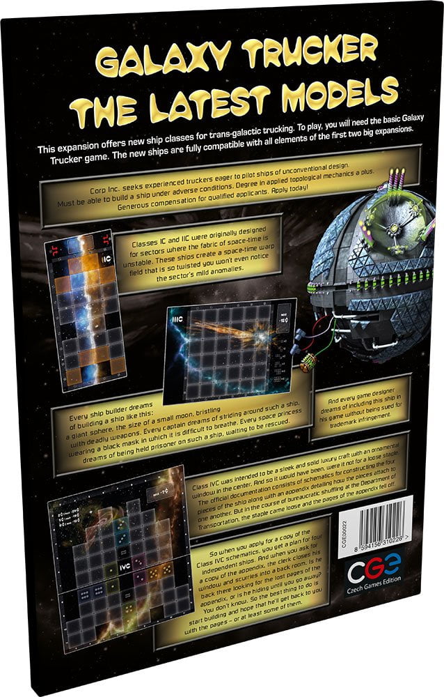 Czech Games Galaxy Trucker The Latest Models 00022Cge Board Game