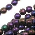 thumbnail image 1 of Czech Glass Druk Round Beads 4mm Purple Iris (100), 1 of 2