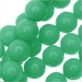 thumbnail image 1 of Czech Glass Pastella Collection, Smooth Round Druk Beads 8mm, 1 Strand, Green Turquoise, 1 of 3