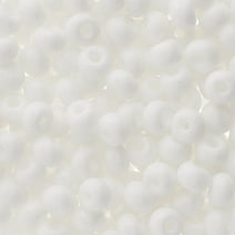 Czech Glass Seed Beads 2/0 Opaque White Bead for Jewelry Making Crafts, 24g Vial