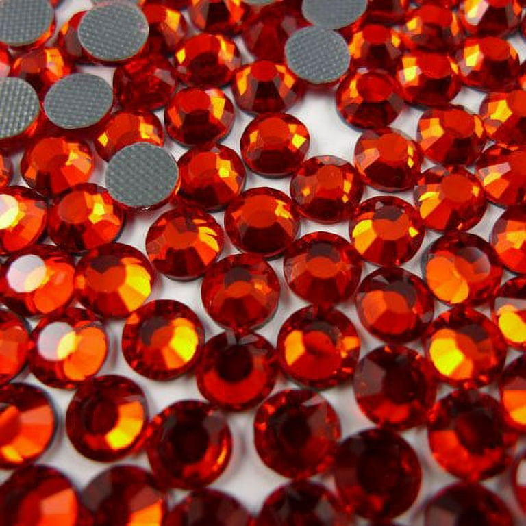Czech Quality 10Gross (1440Pcs) Hotfix Rhinestones Crystals -3Mm/10Ss Dark  Orange Color 