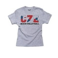 thumbnail image 1 of Czech Republic Beach Volleyball - Olympic Games - Rio - Flag Girl's Cotton Youth Grey T-Shirt, 1 of 2
