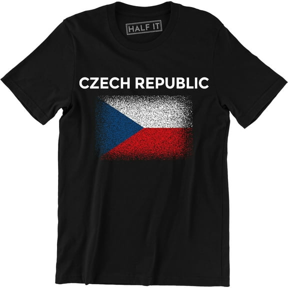 Czech Republic Country Crest Flag Colors Nationality Ethnic Pride -Men's T-Shirt