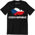 thumbnail image 1 of Czech Republic Country Crest Flag Colors Nationality Ethnic Pride -Men's Tee, 1 of 4