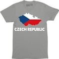 thumbnail image 1 of Czech Republic Country Crest Flag Colors Nationality Ethnic Pride -Men's Tee, 1 of 4