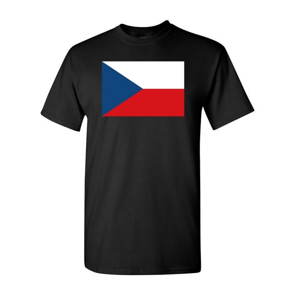 Czech Republic Country Flag Adult DT T-Shirt Tee