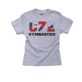 thumbnail image 1 of Czech-Republic Gymnastics - Olympic Games - Rio - Flag Girl's Cotton Youth Grey T-Shirt, 1 of 2