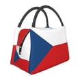 thumbnail image 1 of Czech Republic Lunch Bag Reusable Insulated Lunch Tote Cooler Box For Women Men, 1 of 7