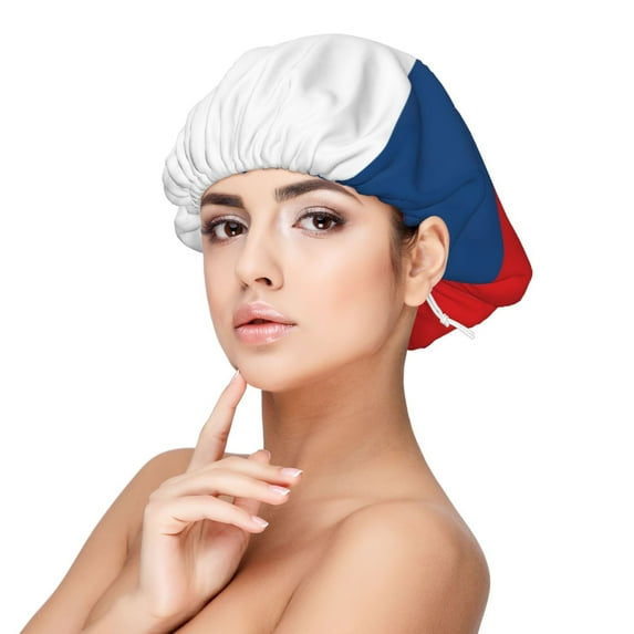 Czech Republic Sleep Cap Satin Bonnet Sleeping Hat Soft Elastic Night Hair Cover For Women