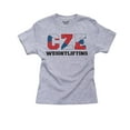 thumbnail image 1 of Czech Republic Weightlifting - Olympic Games - Rio - Flag Girl's Cotton Youth Grey T-Shirt, 1 of 2