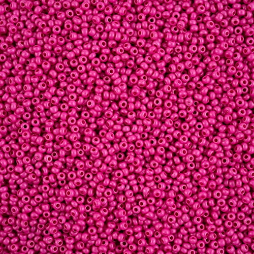 John Bead Czech Seed Beads 10/0 Terra Intensive Pink Matte, 500g