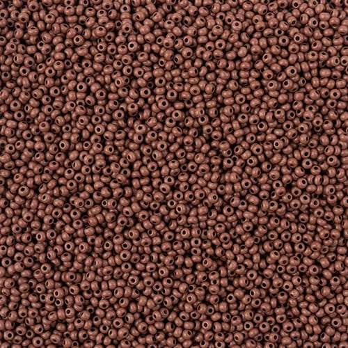 John Bead Czech Seed Beads 11/0 Terra Intensive, Dark Brown Matte, 250g