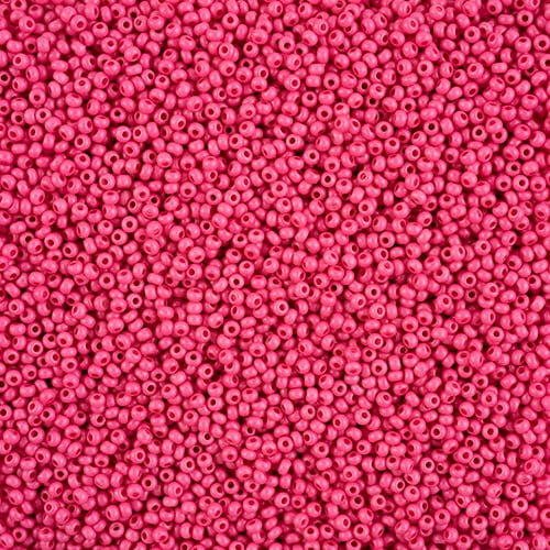John Bead Czech Seed Beads 11/0 Terra Intensive, Rose Matte, 250g