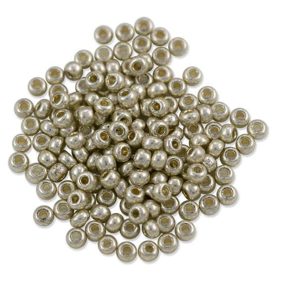 Czech Seed Beads - 6/0 Silver (10 Grams)