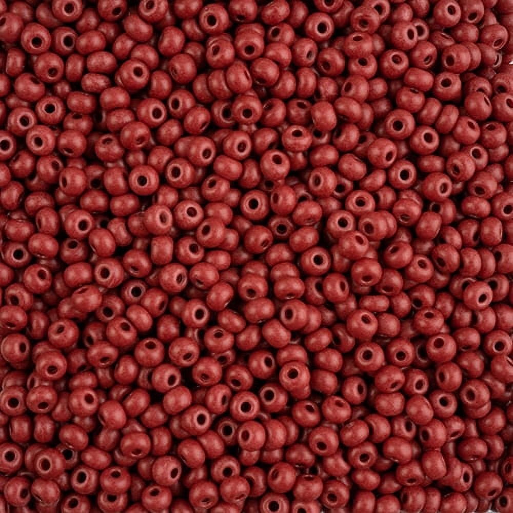 John Bead Czech Seed Beads 6/0 Terra Intensive Brown Matte, 500g