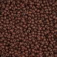 thumbnail image 1 of John Bead Czech Seed Beads 6/0 Terra Intensive Dark Brown Matte, 500g, 1 of 1