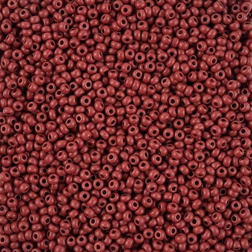 John Bead Czech Seed Beads 8/0 Terra Intensive Brown Matte, 500g