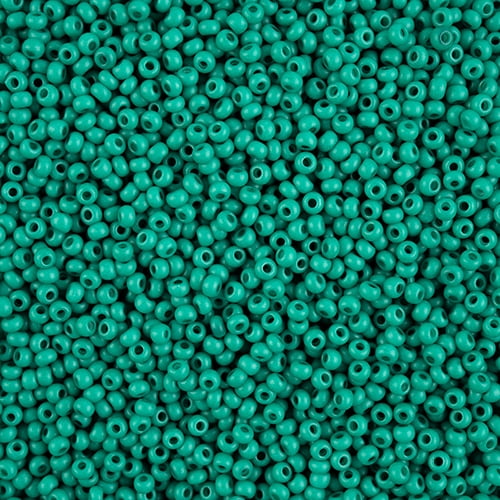 John Bead Czech Seed Beads 8/0 Terra Intensive Dark Green Matte, 500g