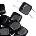 thumbnail image 1 of CzechMates Glass 2-Hole Square Tile Beads 6mm - Jet Black (1 Strand), 1 of 3