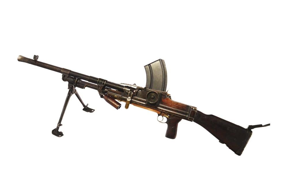 Czechoslovakian ZB vz 26 light machine gun Canvas Art - Andrew ChittockStocktrek Images (35 x 23)